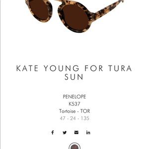 Kate Young for Tura Sunglasses
